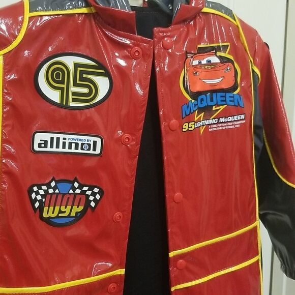 Disney Hooded Rain Jacket Boys sz Small 5 / 6 - Picture 2 of 5